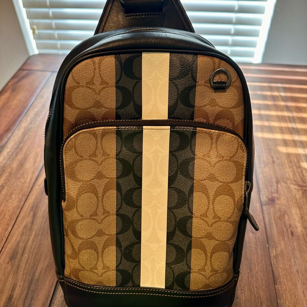 Coach Sling Bag. Black, Navy, Signature